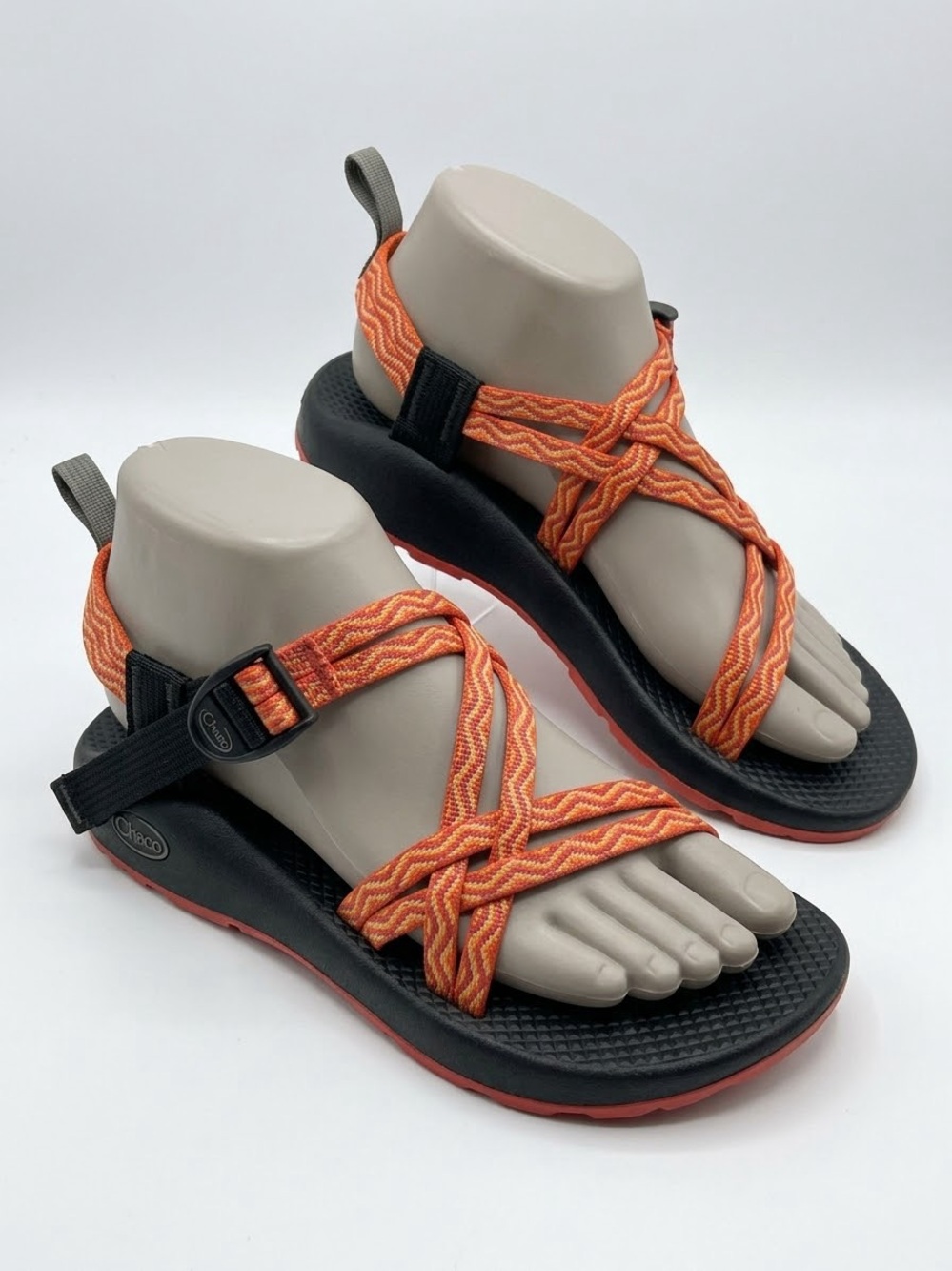 Chaco women's Z/Cloud Sandals - Orange & Black